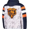 Chicago Bears Half Zip Hooded Jacket