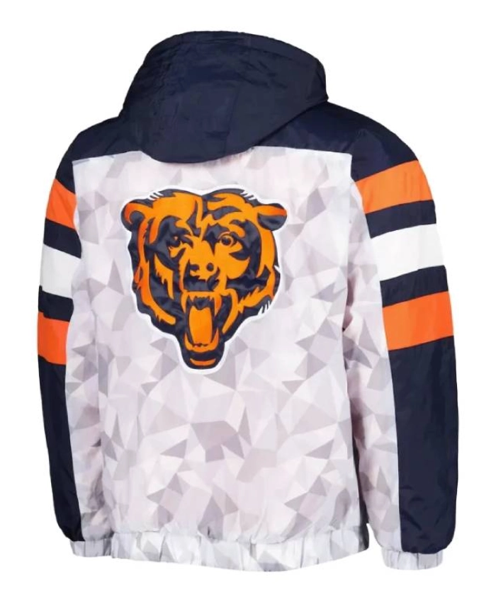 Chicago Bears Half Zip Hooded Jacket