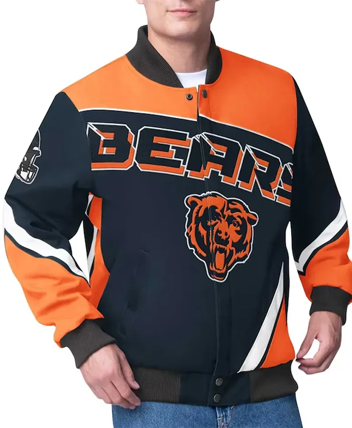 Chicago Bears Maximum Racing Varsity Jacket