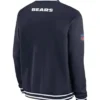 Chicago Bears Navy Blue Coach Bomber Jacket