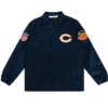 Chicago Bears Navy Blue Windbreaker Jacket