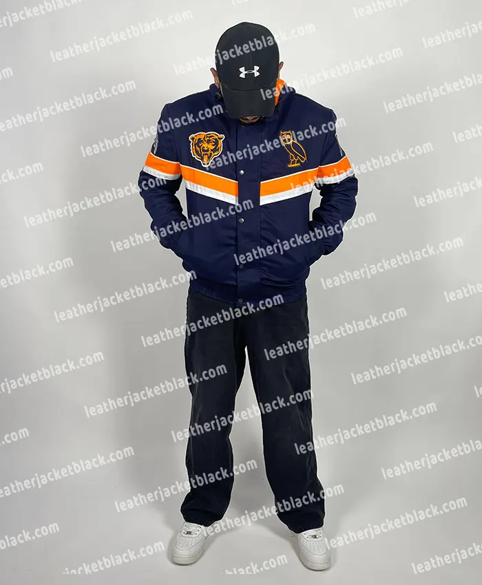 Chicago Bears OVO Sideline Puffer Hooded Jacket