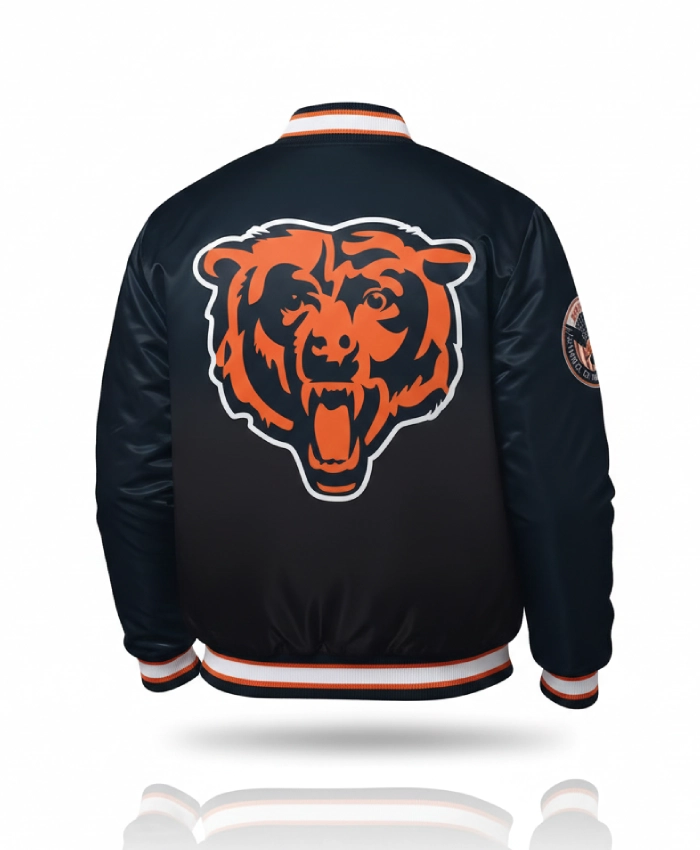 Chicago Bears Pass Rush Varsity Jacket - Image 2