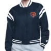 Chicago Bears Printed Logo Navy Blue Varsity Jacket