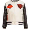 Chicago Bears Retro Classic Black And White Varsity Jacket