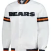 Chicago Bears Starter Scout Full Snap White Varsity Jacket