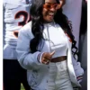Chicago Bears V Baltimore Ravens Simone Biles White Bomber Jacket