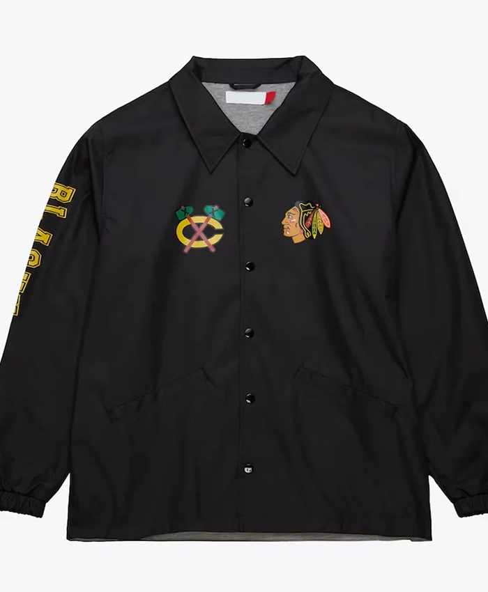 Chicago Blackhawks Coaches Black Jacket