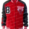 Chicago Bulls 80s Red Varsity Jacket For Sale