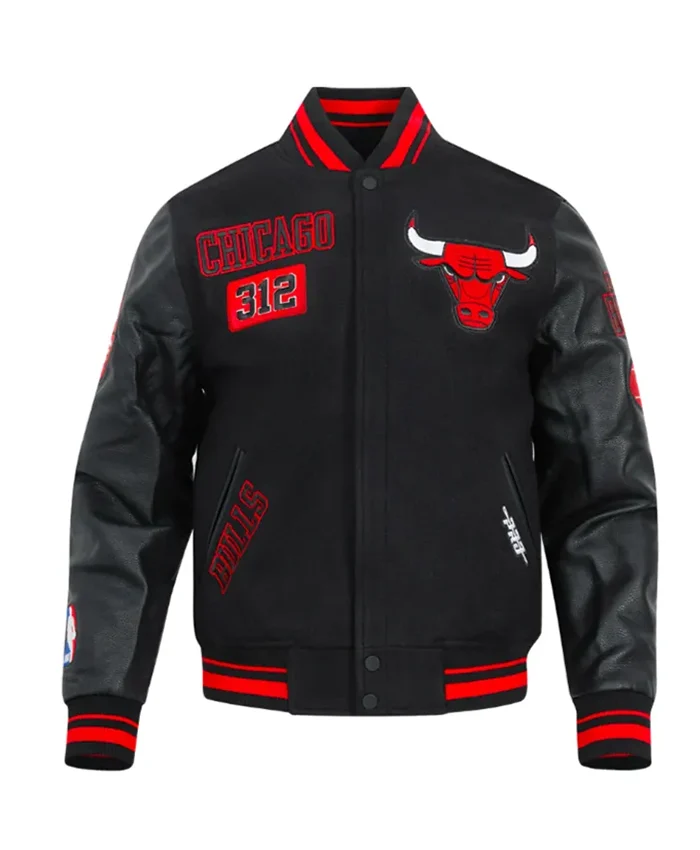 Chicago Bulls Area Code Classic Varsity Jacket