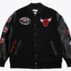 Chicago Bulls Black Out Vintage Varsity Jacket