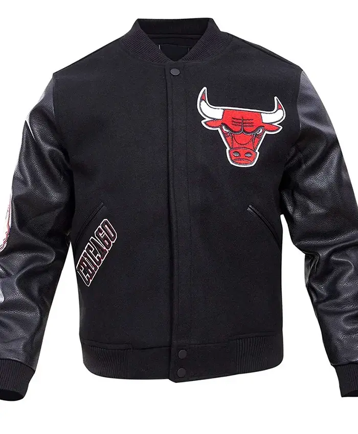 Chicago Bulls Classic Black Varsity Jacket