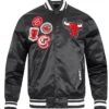 Chicago Bulls Diy Pick Stitch Classic Black Varsity Jacket