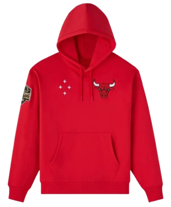 Chicago Bulls OVO Pullover Red Fleece Hoodie