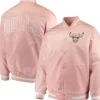 Chicago Bulls Pink Varsity Jacket