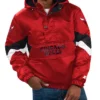 Chicago Bulls Red Force Play Hooded Half Zip Jacket