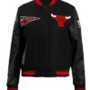 Chicago Bulls Retro Classic Black Varsity Jacket