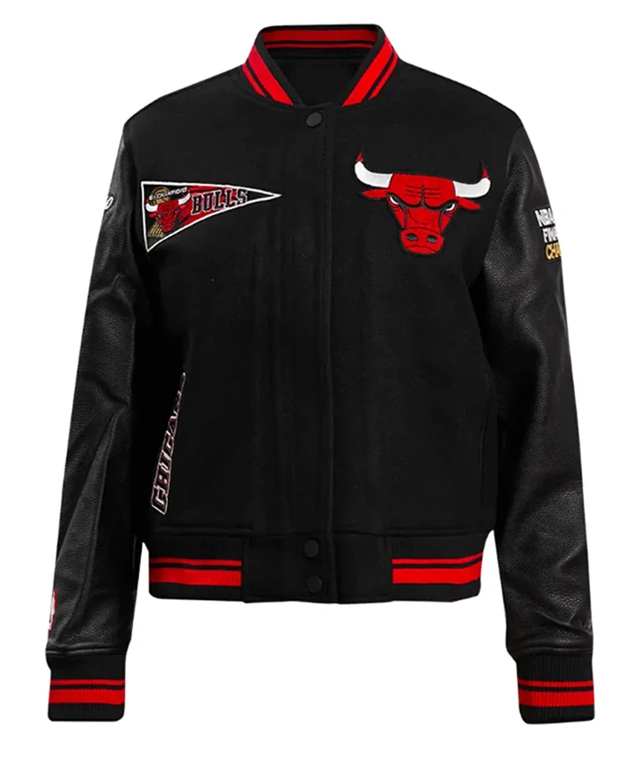 Chicago Bulls Retro Classic Black Varsity Jacket