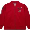 Chicago Bulls Vintage Red Satin Bomber Jacket