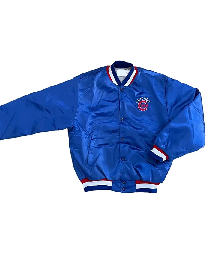 Chicago Cubs 80s Blue Varsity Jacket