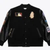 Chicago Cubs Black Out Vintage Varsity Jacket