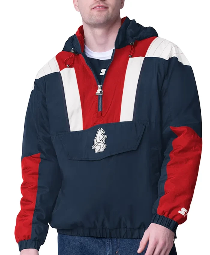 Chicago Cubs Charger Pullover Half Zip Jacket