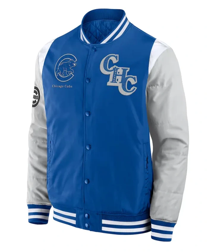 Chicago Cubs Elements Elite Royal Varsity Jacket