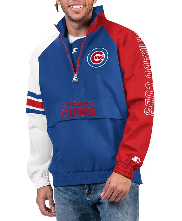 Chicago Cubs Elite Half Zip Jacket