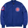 Chicago Cubs MA 1 Historic Blue Varsity Jacket