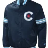 Chicago Cubs Midfield City Connect Navy Blue Varsity Jacket