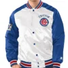 Chicago Cubs Renegade White And Blue Varsity Jacket