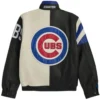 Chicago Cubs Retro Full Zip Leather Jacket