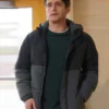 Chicago Fire S13 Jared Lennox Grey And Black Puffer Jacket