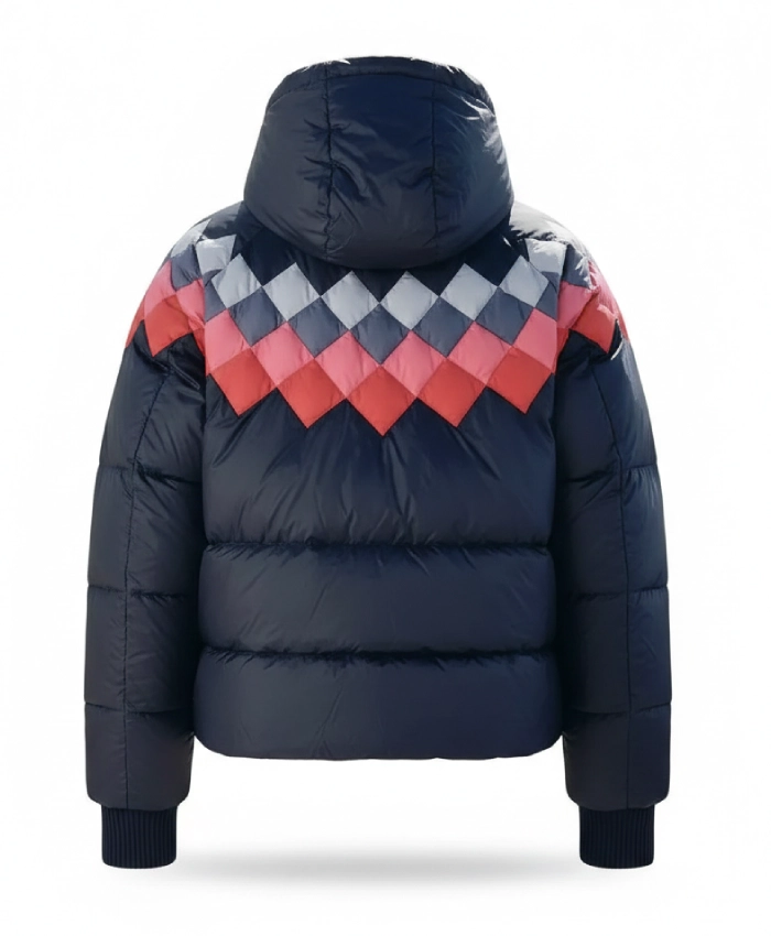 Chicago Fire S14 Jocelyn Hudon Blue Puffer Jacket