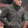Chicago P.D. Jason Beghe Brown Leather Jacket 1