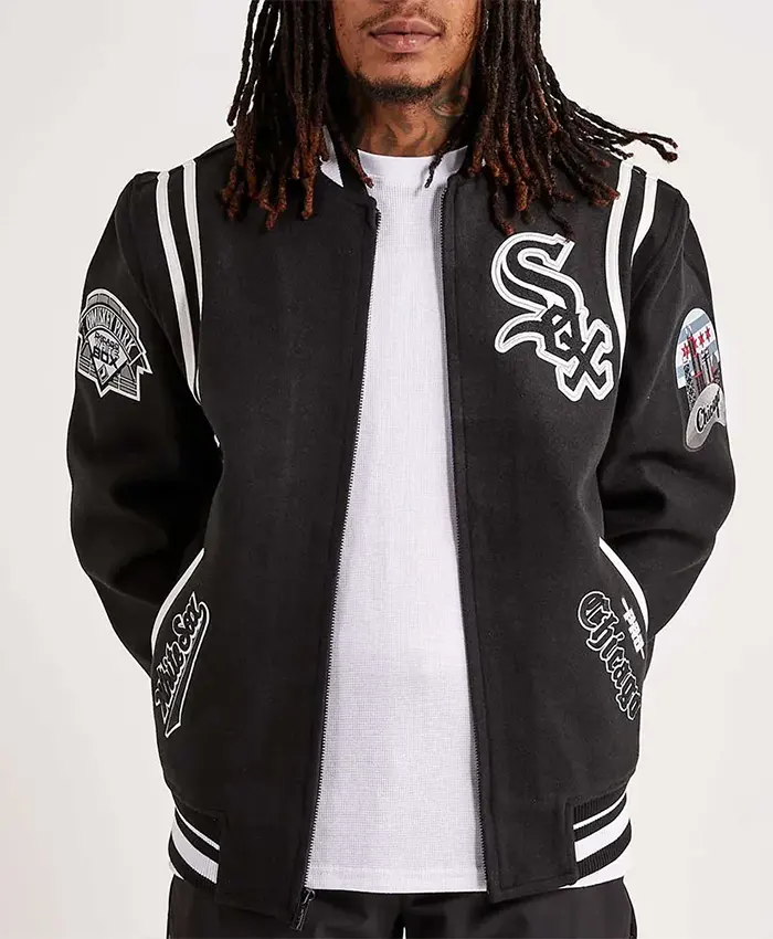 Chicago White Sox Comiskey Park Letterman Varsity Jacket