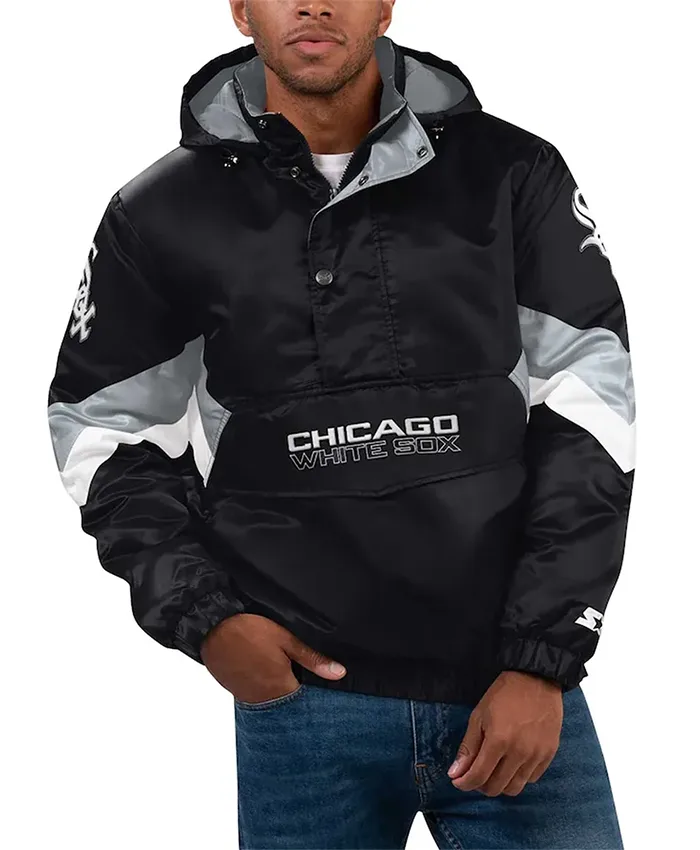 Chicago White Sox Force Play II Hooded Half Zip Jacket