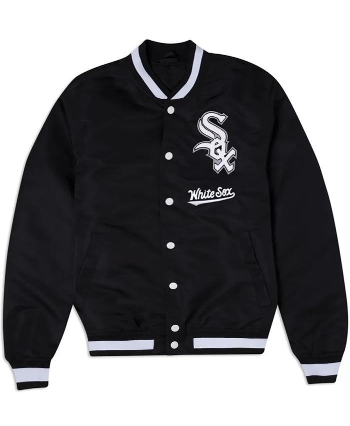 Chicago White Sox Logo Select Black Varsity Jacket