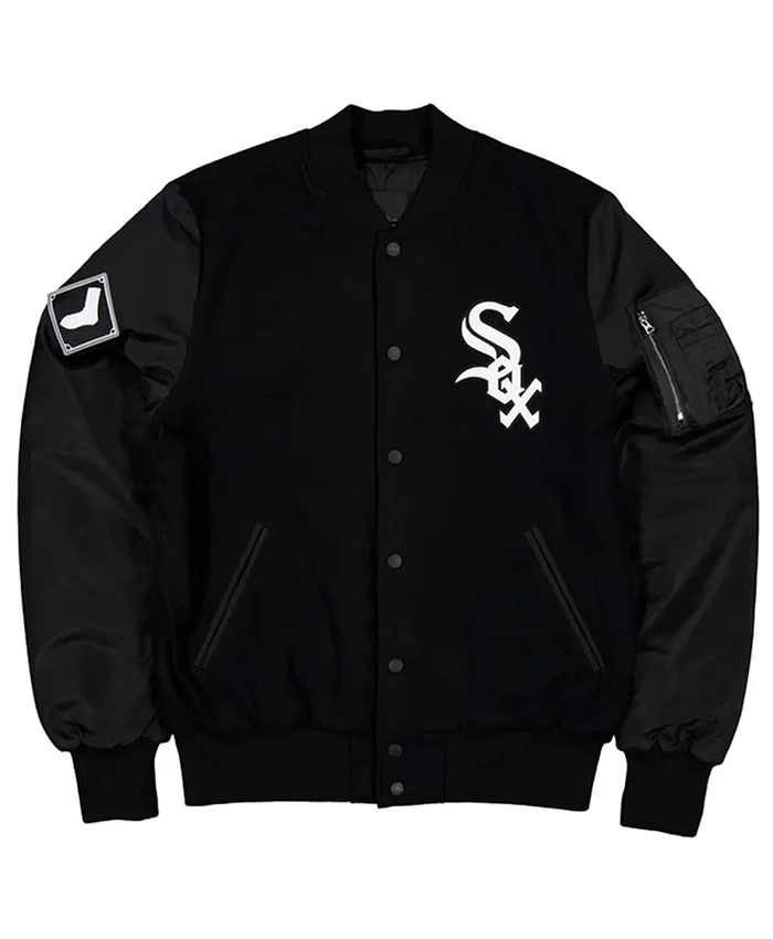 Chicago White Sox MA 1 Historic Black Varsity Jacket