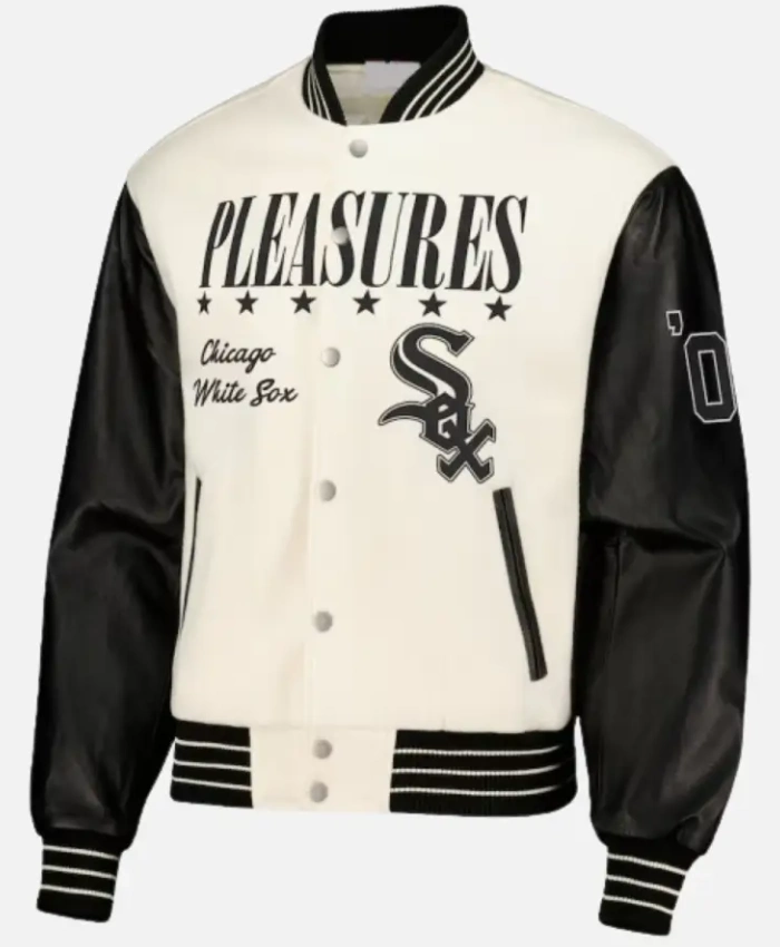 Chicago White Sox Pleasure White Varsity Jacket
