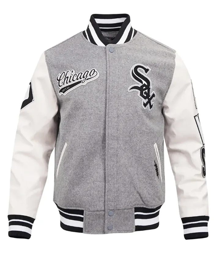 Chicago White Sox Script Tail Classic Varsity Jacket