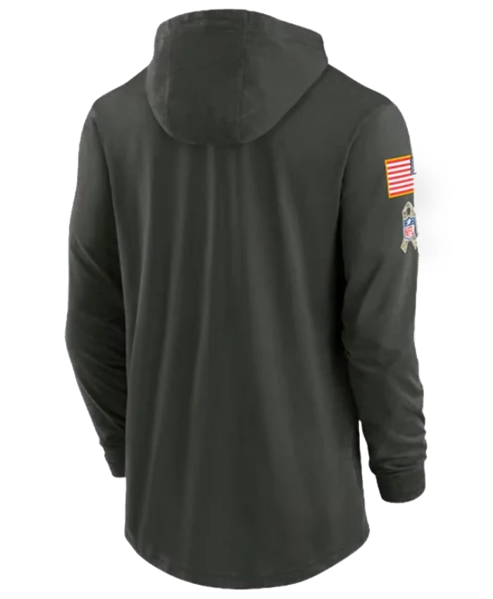 Chiefs 2025 Salute To Service Hooded Long Sleeve T Shirt