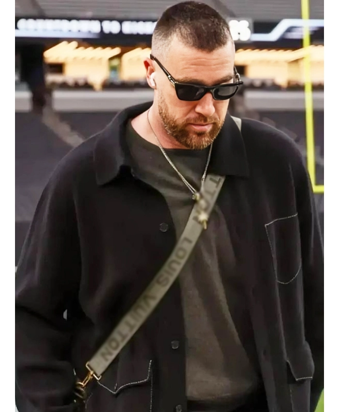 Chiefs VS Raiders Industry Travis Kelce Black Jacket