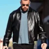 Chiefs VS Raiders Travis Kelce 2025 Black Leather Jacket