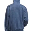 Chinese New Year Leather Blue Jacket