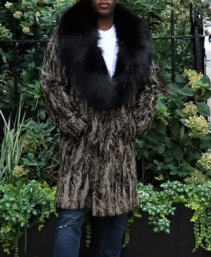 Chocolate Brown Persian Lamb Fur Coat