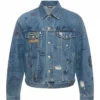 Chris Brown 68th Grammy Blue Denim Jacket