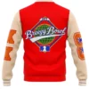 Chris Brown Breezy Bowl XX Red White Letterman Varsity Jacket