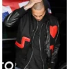 Chris Brown Red Heart Jacket