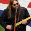 Chris Stapleton Super Bowl LVII Black Denim Jacket